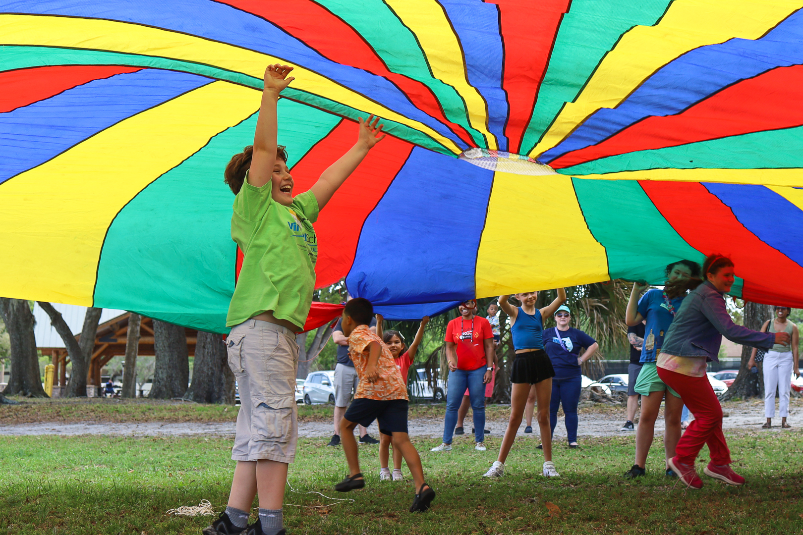 FLVS Full Time elementary students enjoy the games during a regional meetup